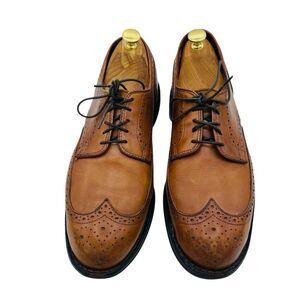 Allen Edmonds Mens 10 D Road Warriors Wingtip Oxford Dress Shoes Brown 3351